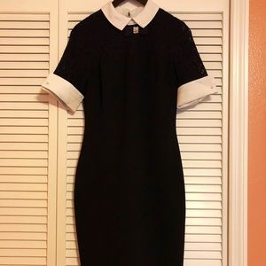 Short Sleeve Dress With Pearl Detailing